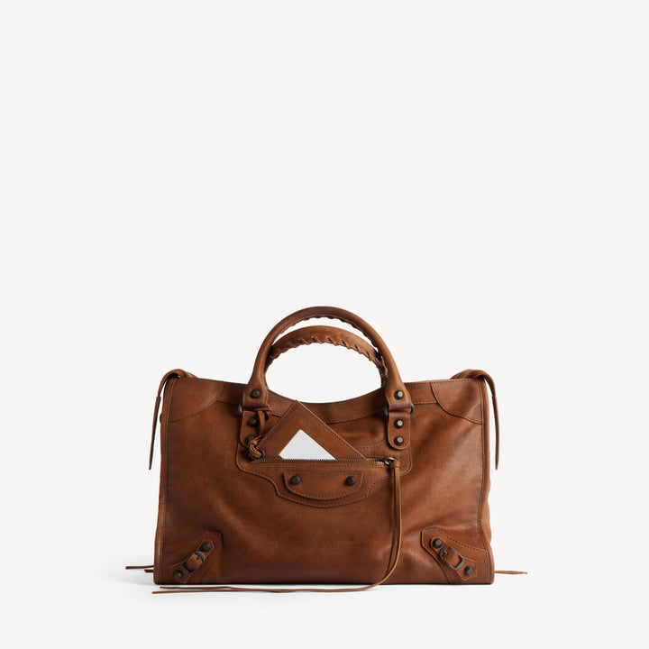 BALENCIAGA - Sac Le City Moyen pour Femme en Caramel