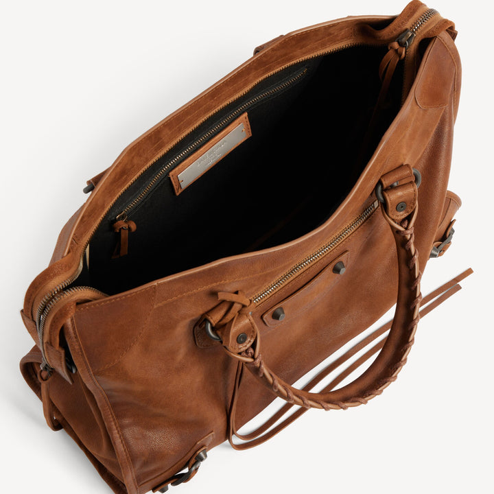 BALENCIAGA - Sac Le City Moyen pour Femme en Caramel