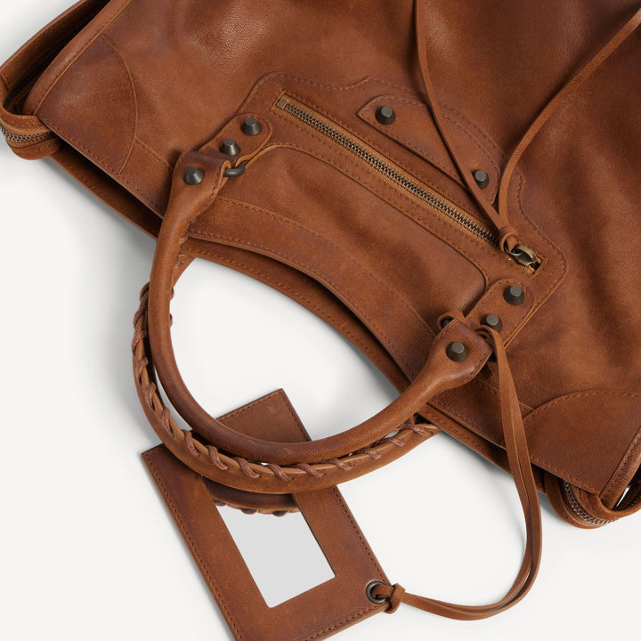 BALENCIAGA - Sac Le City Moyen pour Femme en Caramel