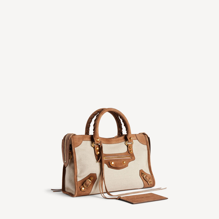 BALENCIAGA - Sac Le City Petit pour Femme en Beige/camel