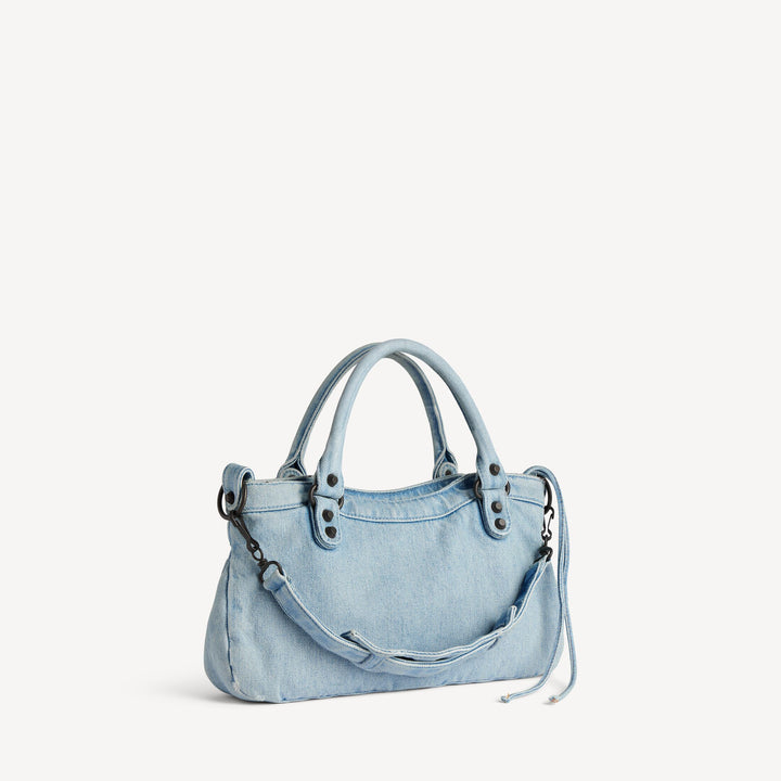 BALENCIAGA-Sac Le City First pour Femme en Bleu Clair