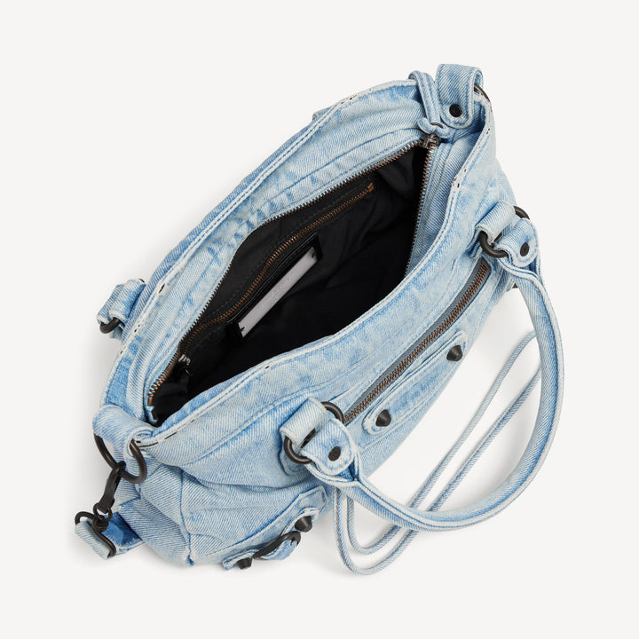 BALENCIAGA-Sac Le City First pour Femme en Bleu Clair