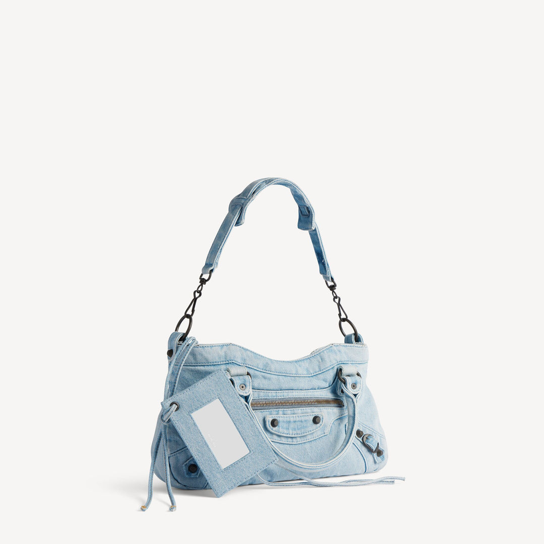 BALENCIAGA-Sac Le City First pour Femme en Bleu Clair
