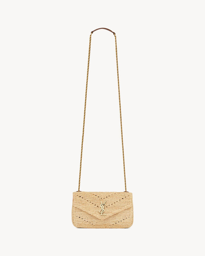 SAINT LAURENT - LOULOU MINI en raphia