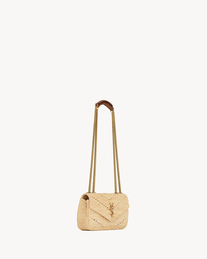 SAINT LAURENT - LOULOU MINI en raphia