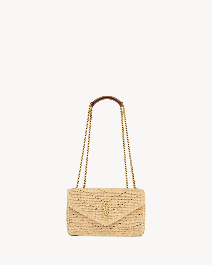 SAINT LAURENT - LOULOU SMALL en raphia