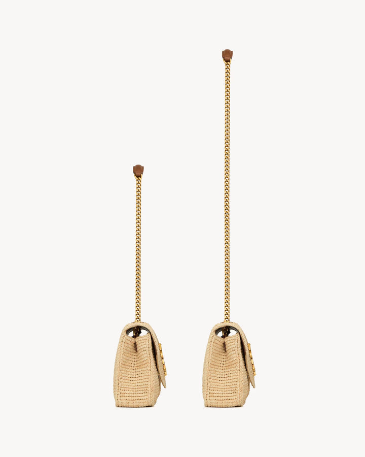 SAINT LAURENT - LOULOU SMALL en raphia