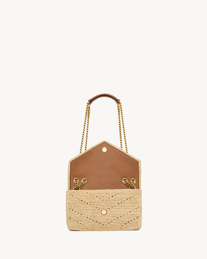 SAINT LAURENT - LOULOU SMALL en raphia