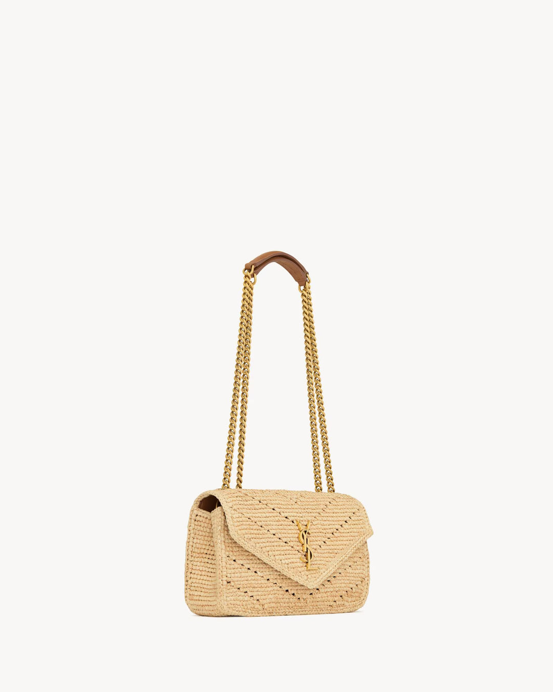 SAINT LAURENT - LOULOU SMALL en raphia