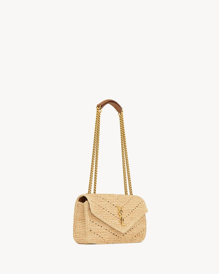 SAINT LAURENT - LOULOU SMALL en raphia