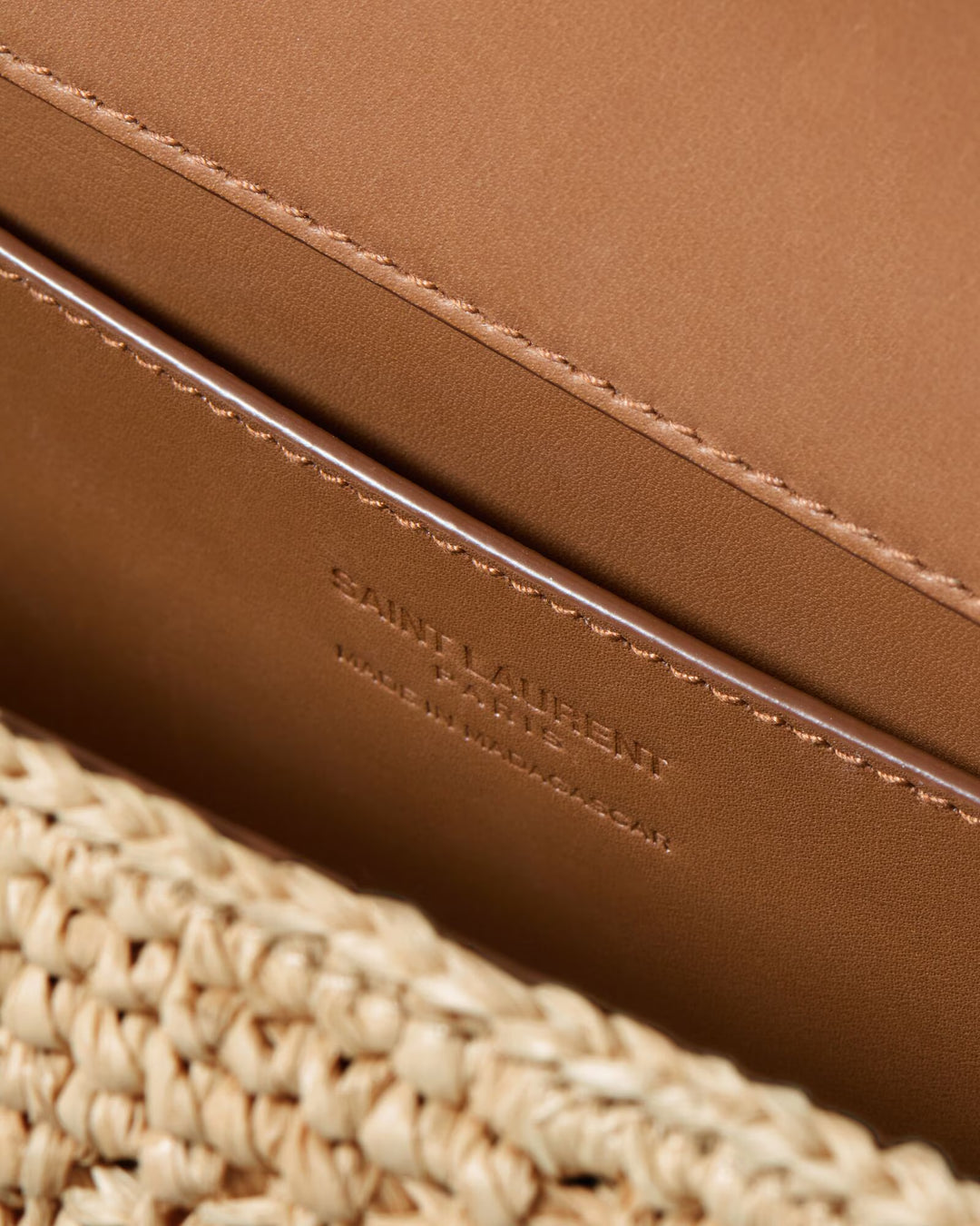 SAINT LAURENT - LOULOU SMALL en raphia