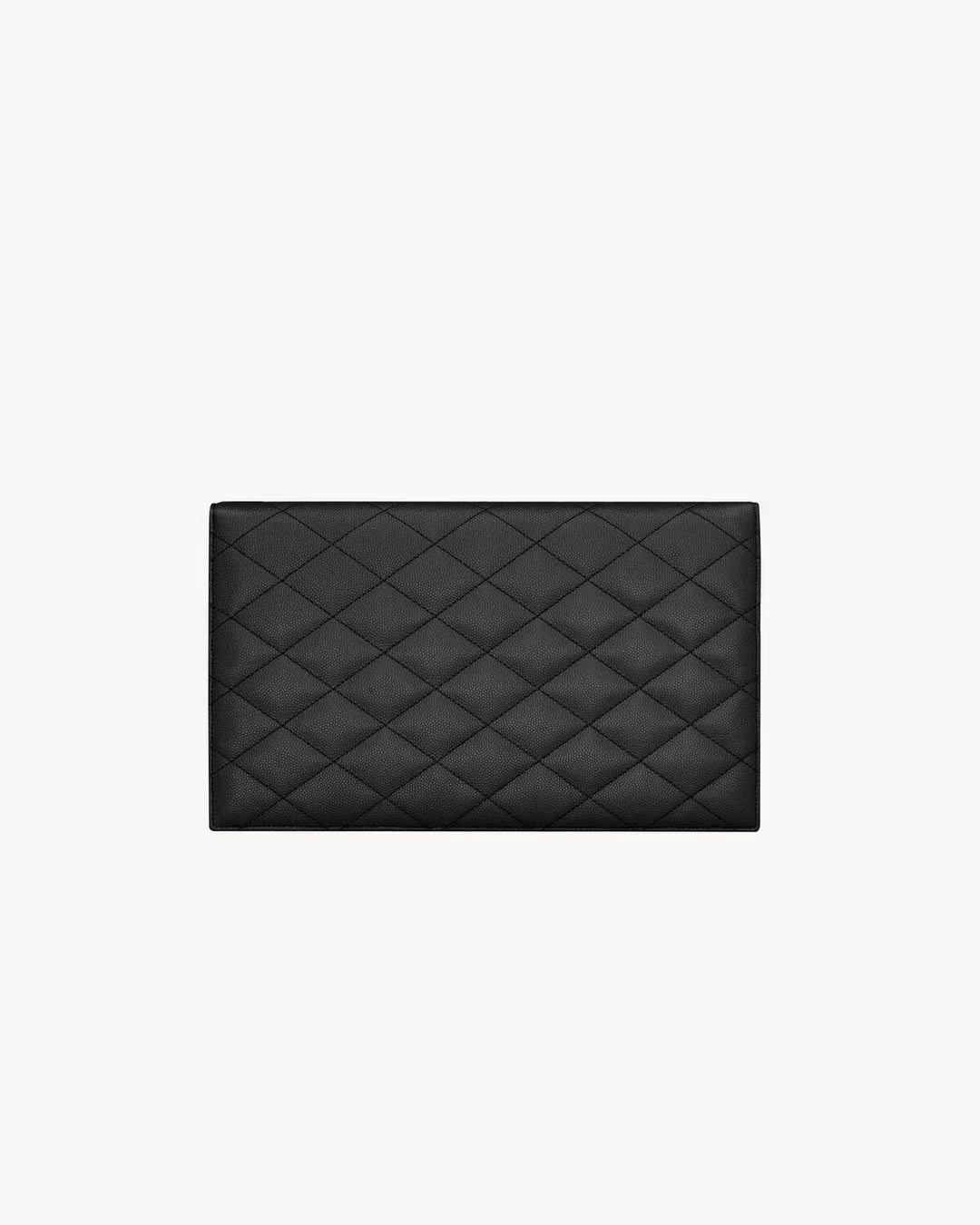 SAINT LAURENT PARIS pochette en cuir GRAIN DE POUDRE