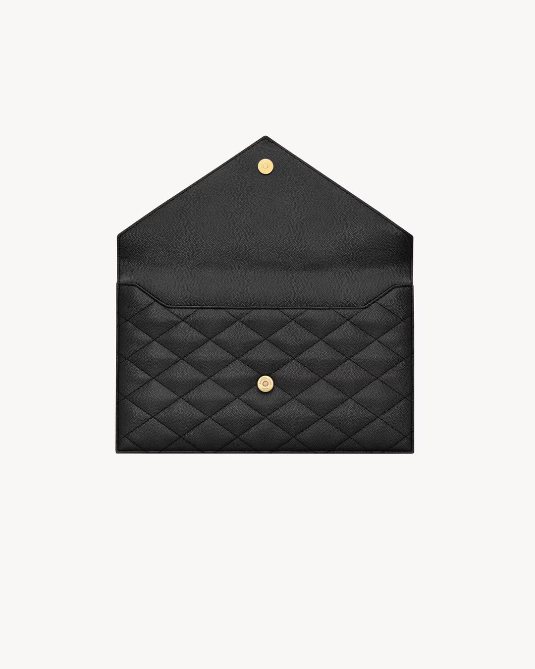 SAINT LAURENT PARIS pochette en cuir GRAIN DE POUDRE