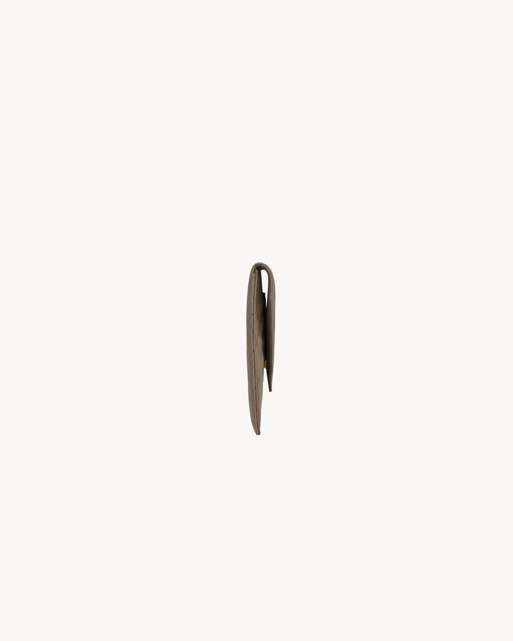 SAINT LAURENT PARIS pochette en cuir GRAIN DE POUDRE