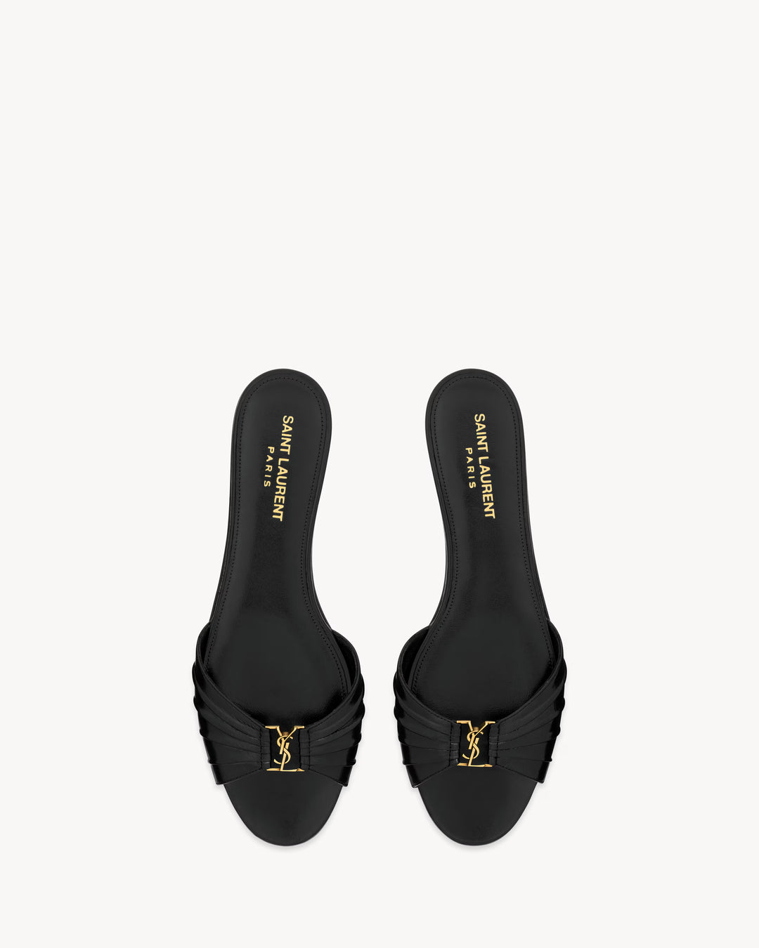 SAINT LAURENT - BABYLONE sandales en cuir lisse