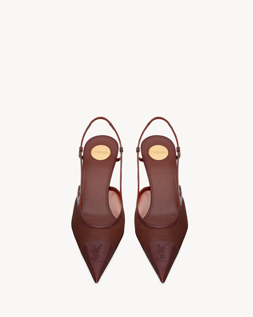 SAINT LAURENT RENÉE slingbacks en résille