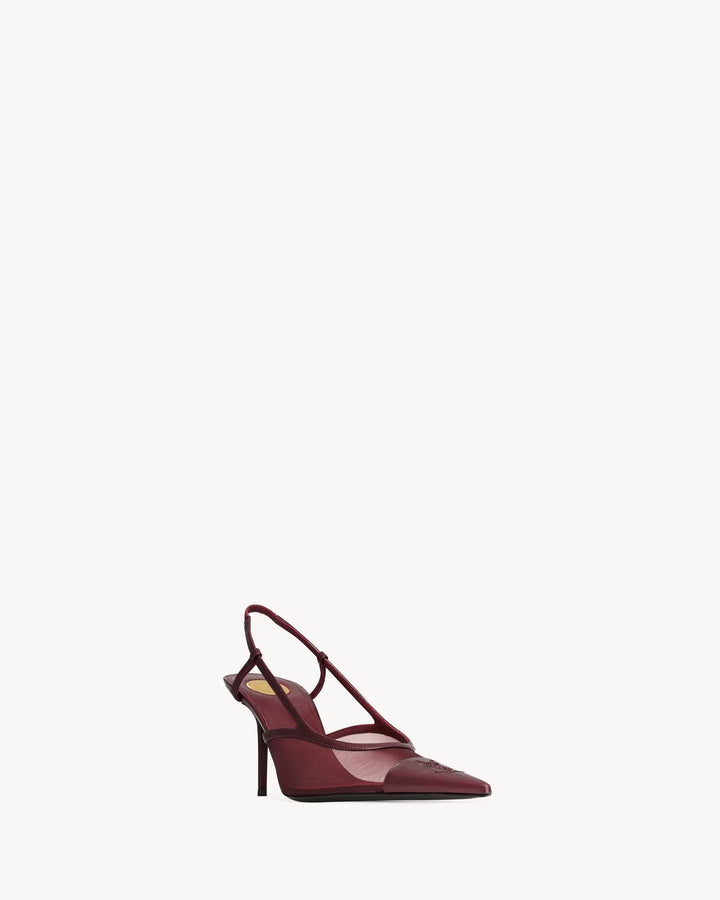 SAINT LAURENT RENÉE slingbacks en résille