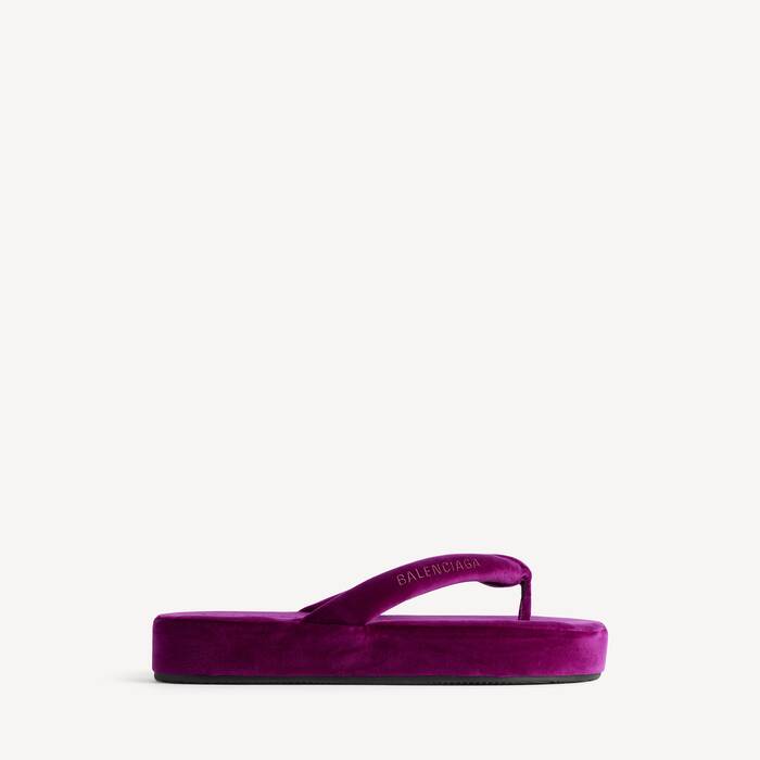 BALENCIAGA - Tong Jet Lag pour Femme en Violet