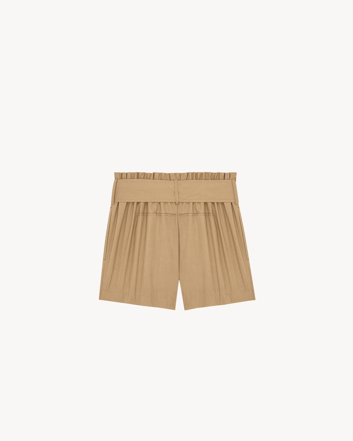 SAINT LAURENT - Bermuda paperbag en coton