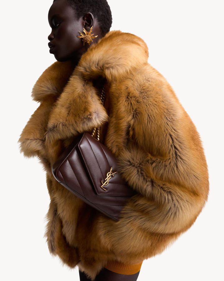 SAINT LAURENT - LOULOU small en cuir d’agneau MATELASSÉ