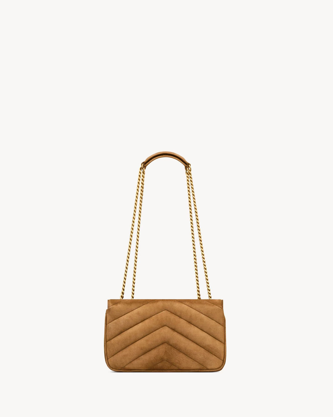 SAINT LAURENT - LOULOU small en suède MATELASSÉ