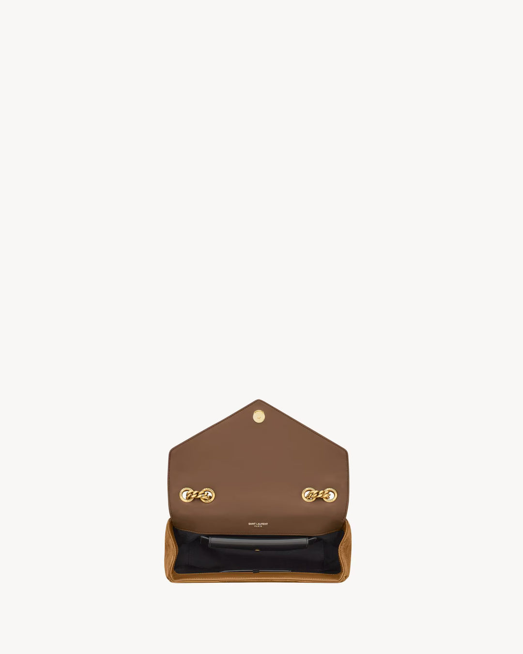SAINT LAURENT - LOULOU small en suède MATELASSÉ