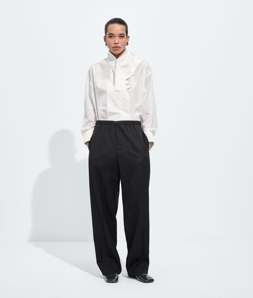 BOTTEGA VENETA - Pantalon en laine grain de poudre