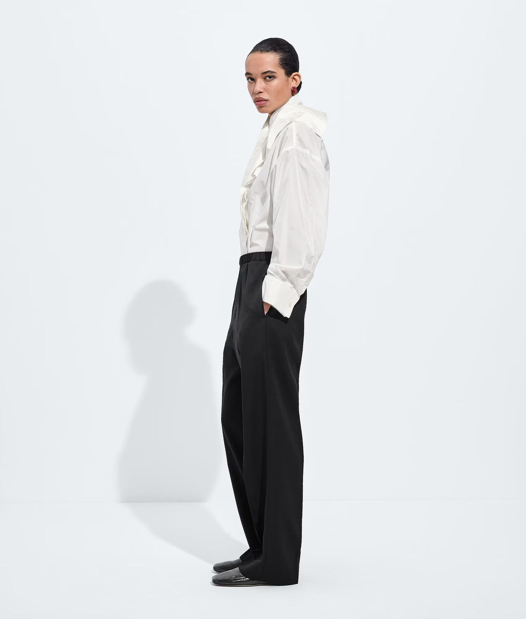 BOTTEGA VENETA - Pantalon en laine grain de poudre