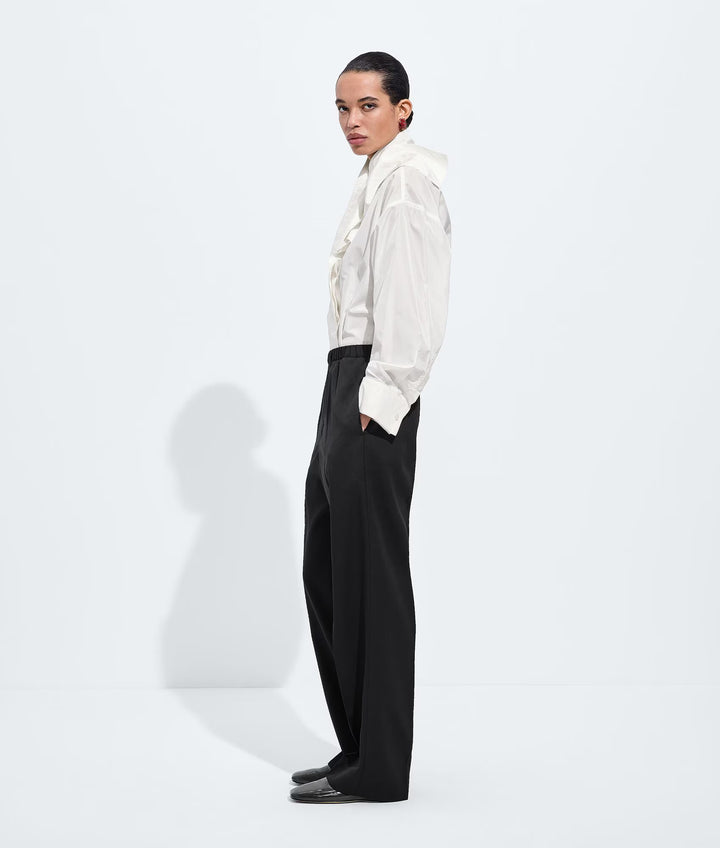 BOTTEGA VENETA - Pantalon en laine grain de poudre