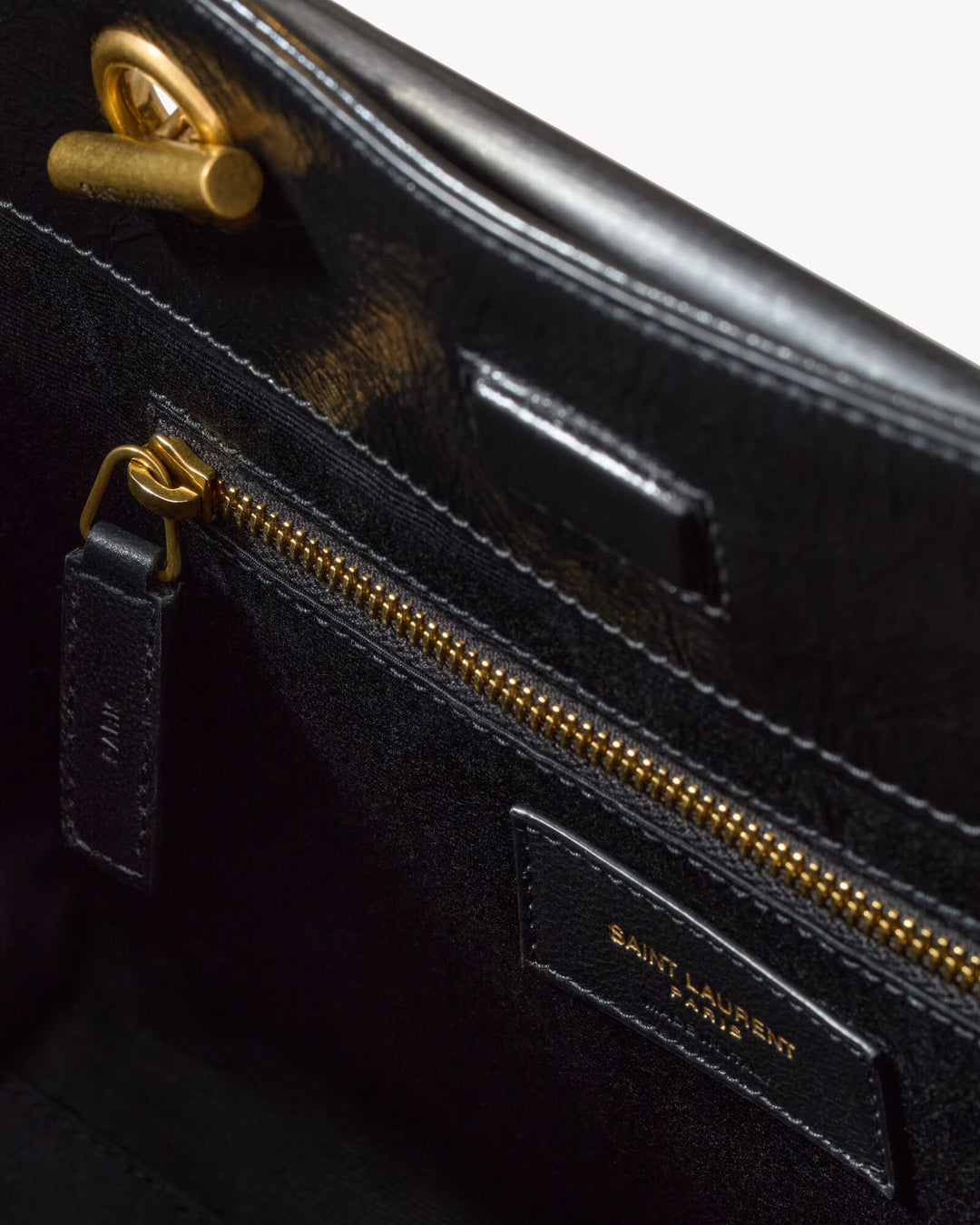 SAINT LAURENT - Niki Small Shopping en cuir vintage