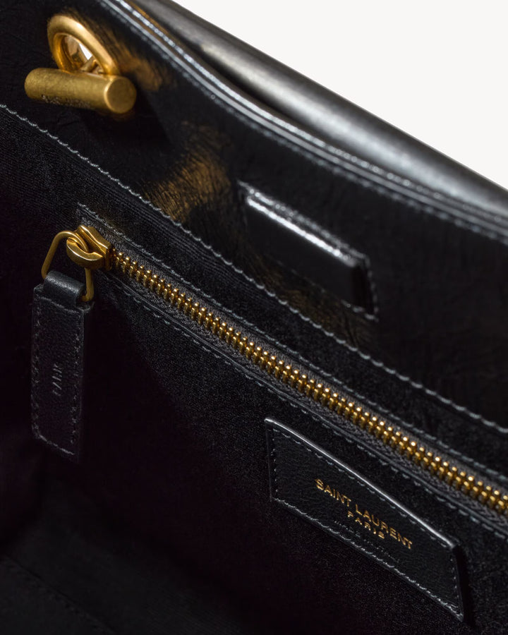 SAINT LAURENT - Niki Small Shopping en cuir vintage
