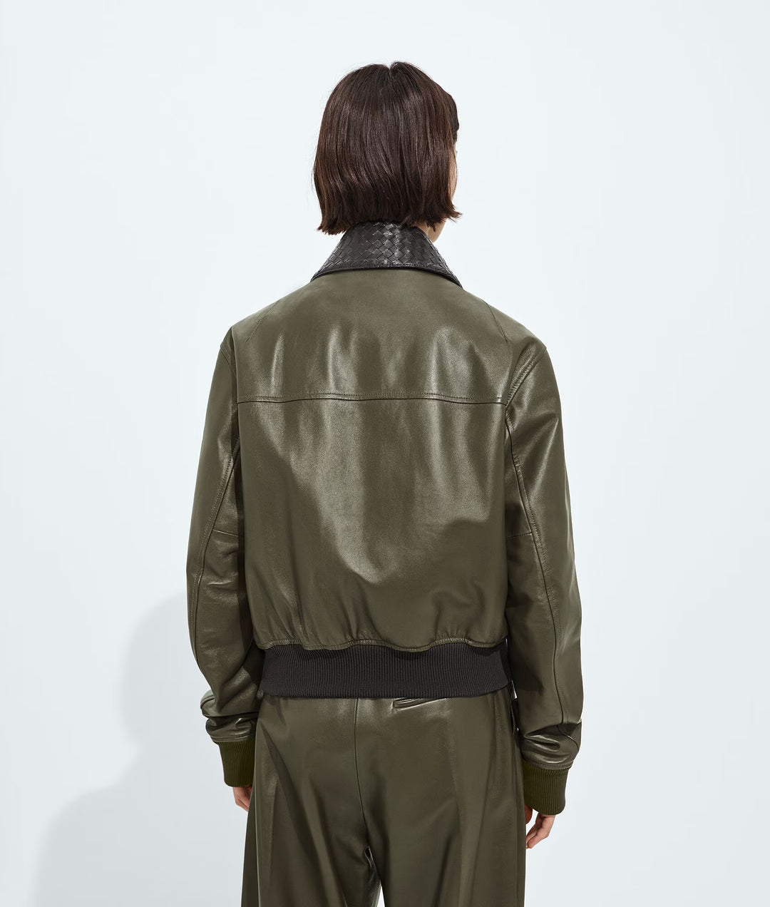 BOTTEGA VENETA - BLOUSON EN CUIR BRILLANT
