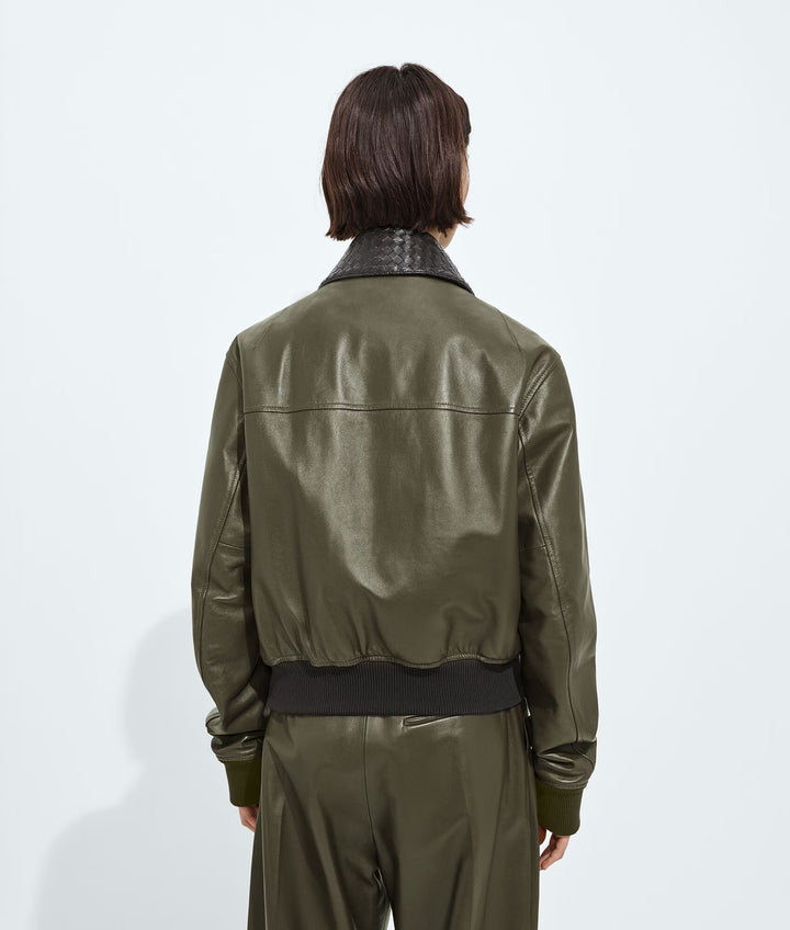 BOTTEGA VENETA - BLOUSON EN CUIR BRILLANT