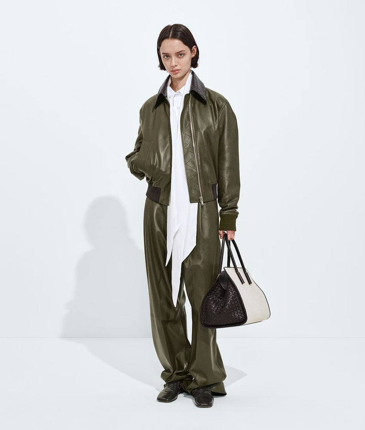 BOTTEGA VENETA - BLOUSON EN CUIR BRILLANT