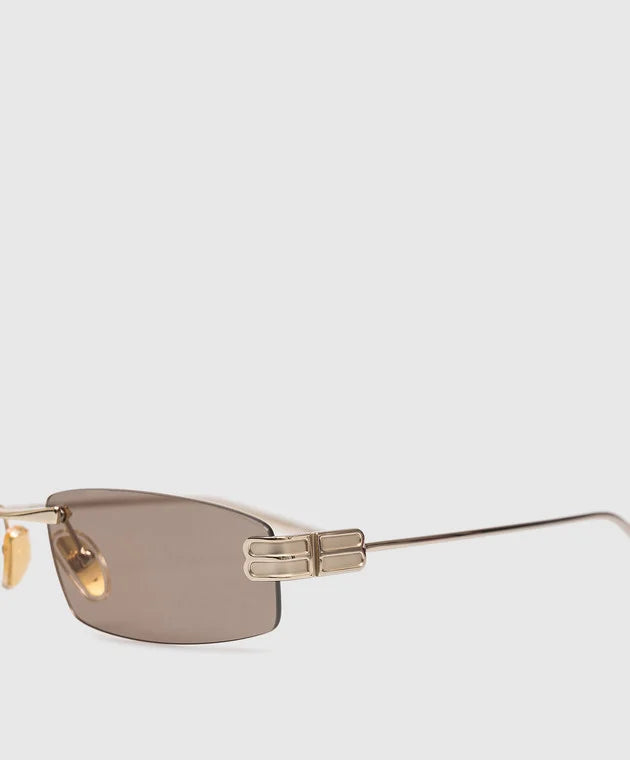 BALENCIAGA - Women's Gossip Rectangle S Sunglasses in Light