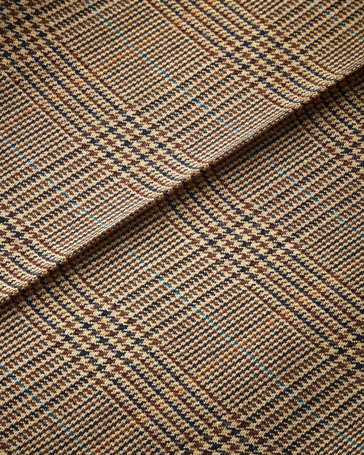 SAINT LAURENT - Pantalon évasé en laine Prince de Galles