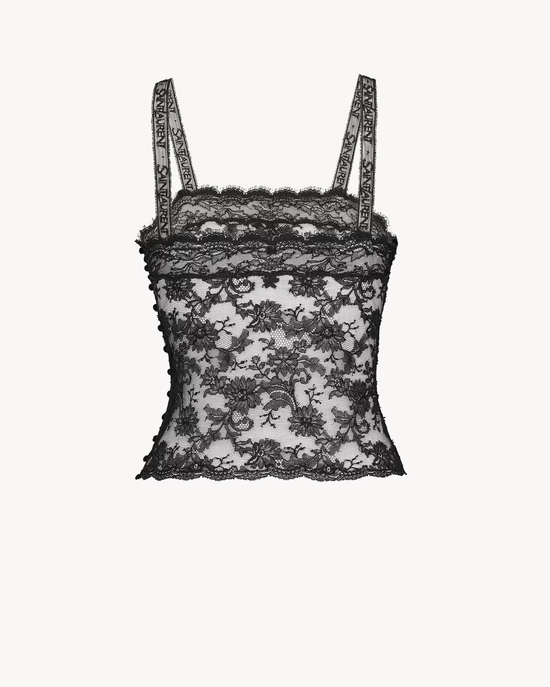SAINT LAURENT - caraco en dentelle