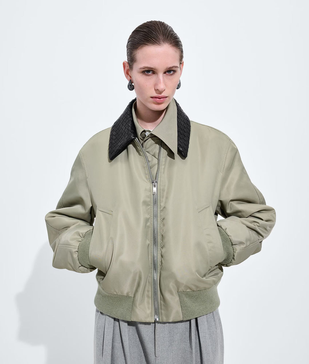 BOTTEGA VENETA - Blouson en satin de nylon
