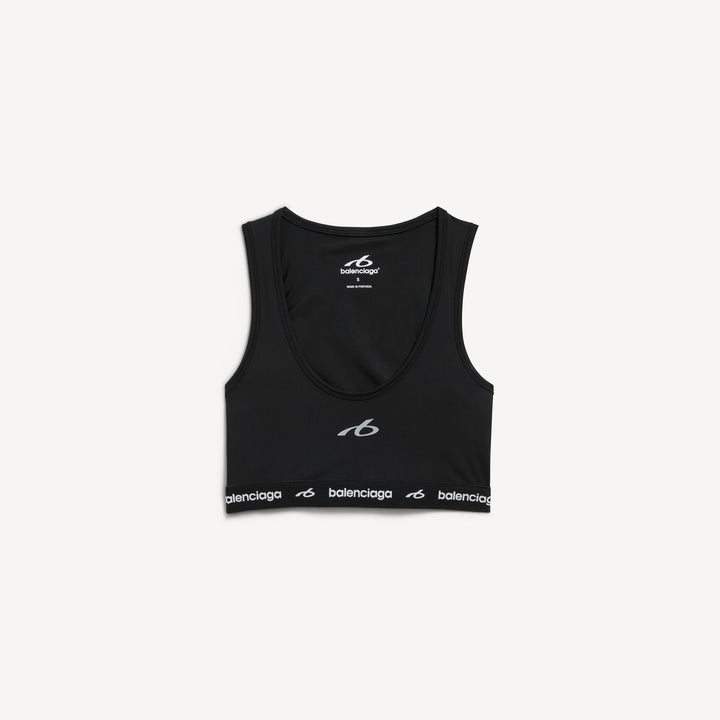 BALENCIAGA - Brassière Techwear pour Femme en Noir