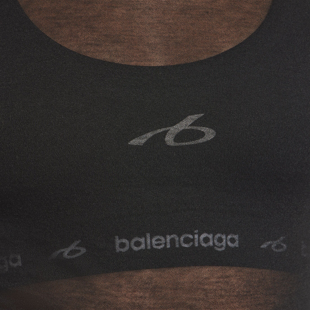 BALENCIAGA - Brassière Techwear pour Femme en Noir