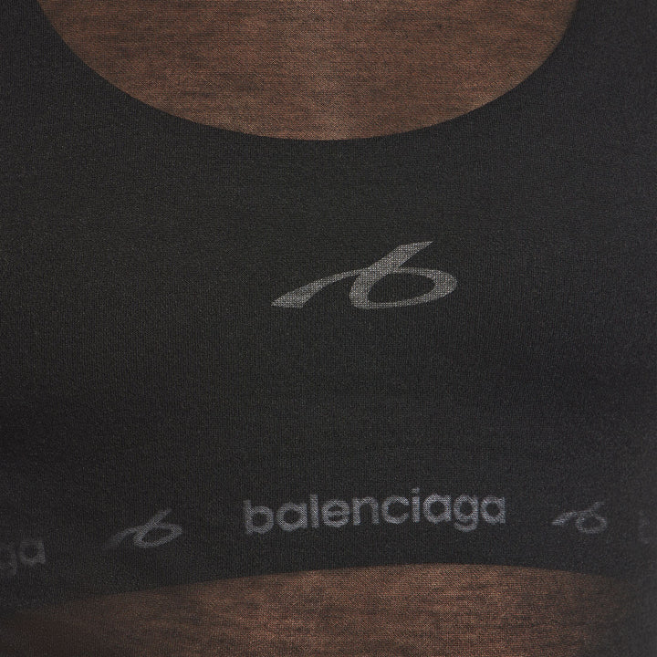 BALENCIAGA - Brassière Techwear pour Femme en Noir