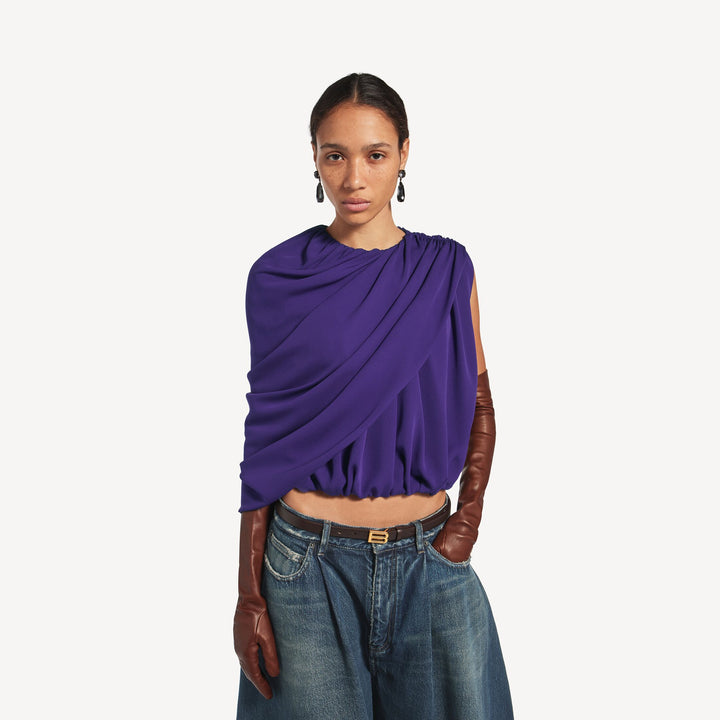 BALENCIAGA - Women's Cape Top in Purple
