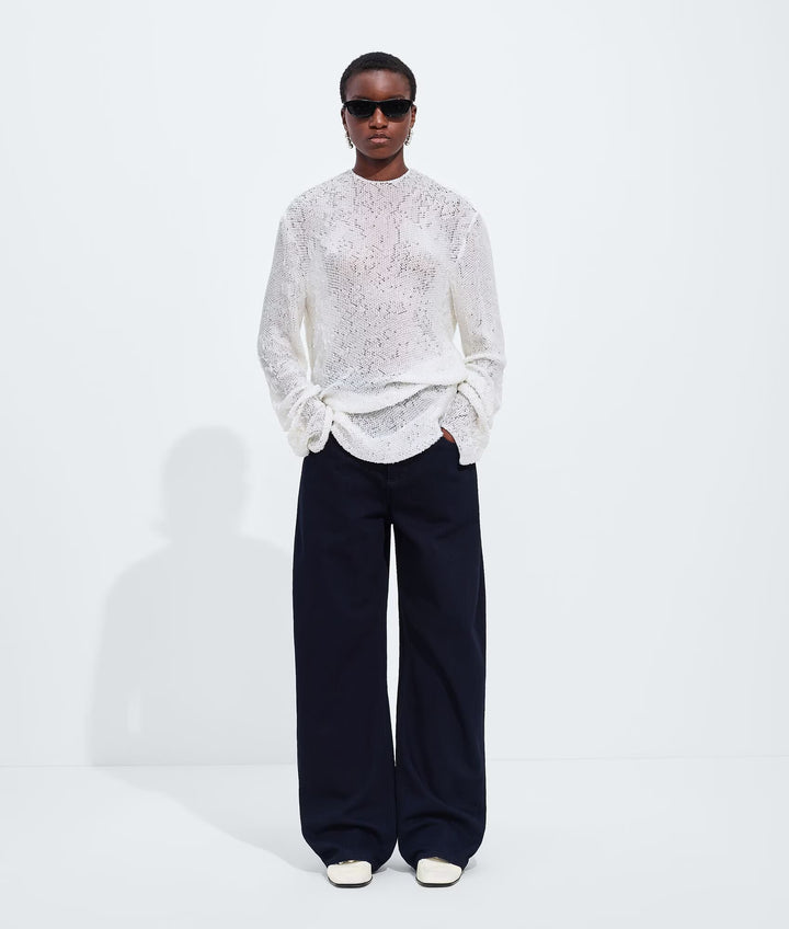 BOTTEGA VENETA - Jean ample Dark Indigo