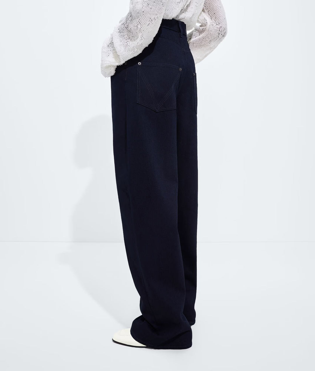 BOTTEGA VENETA - Jean ample Dark Indigo