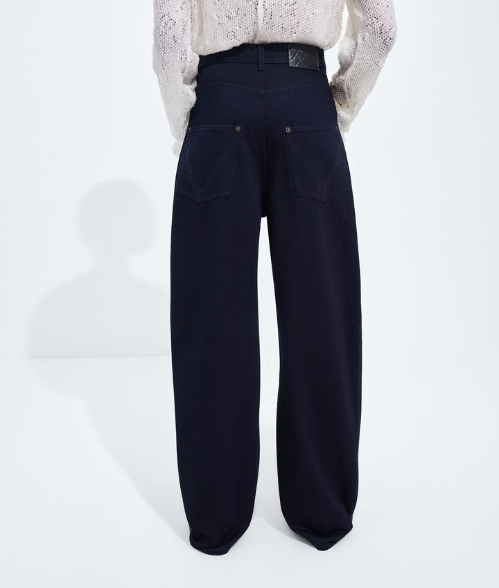BOTTEGA VENETA - Jean ample Dark Indigo