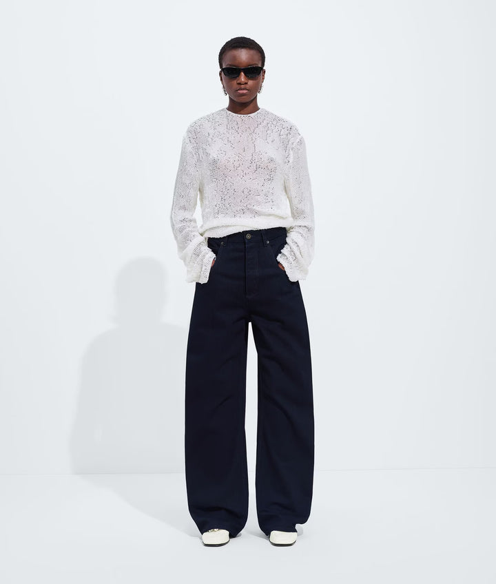 BOTTEGA VENETA - Jean ample Dark Indigo