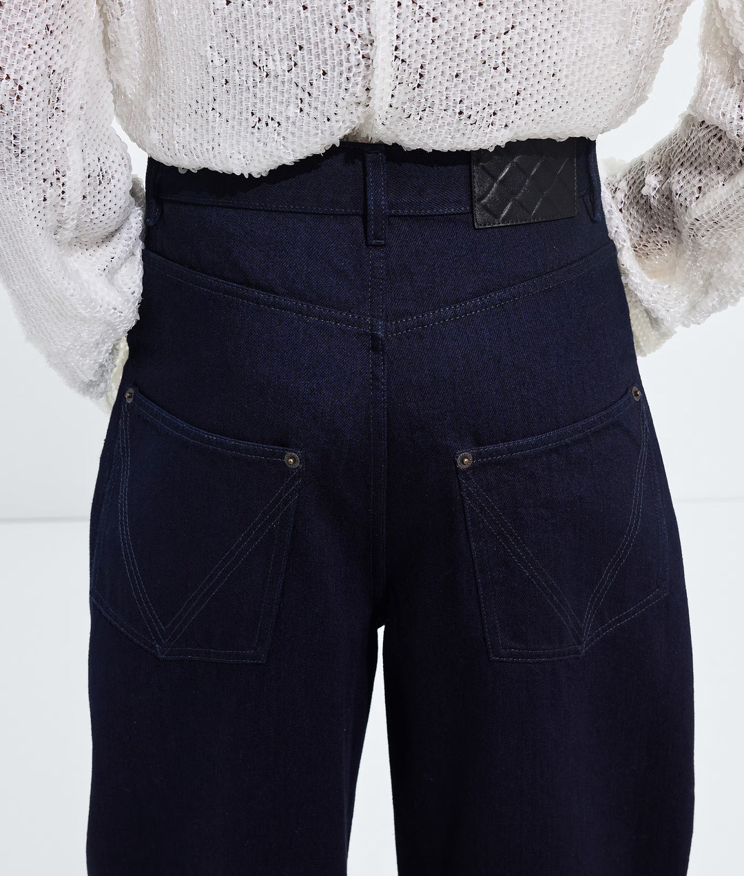 BOTTEGA VENETA - Jean ample Dark Indigo