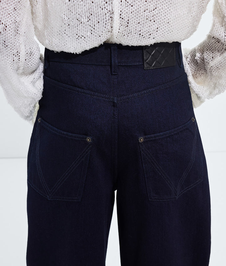 BOTTEGA VENETA - Jean ample Dark Indigo
