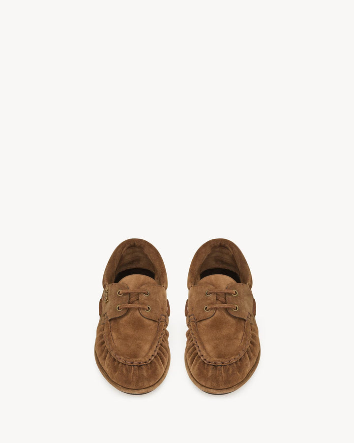 SAINT LAURENT - LE LOAFER bateau en suède
