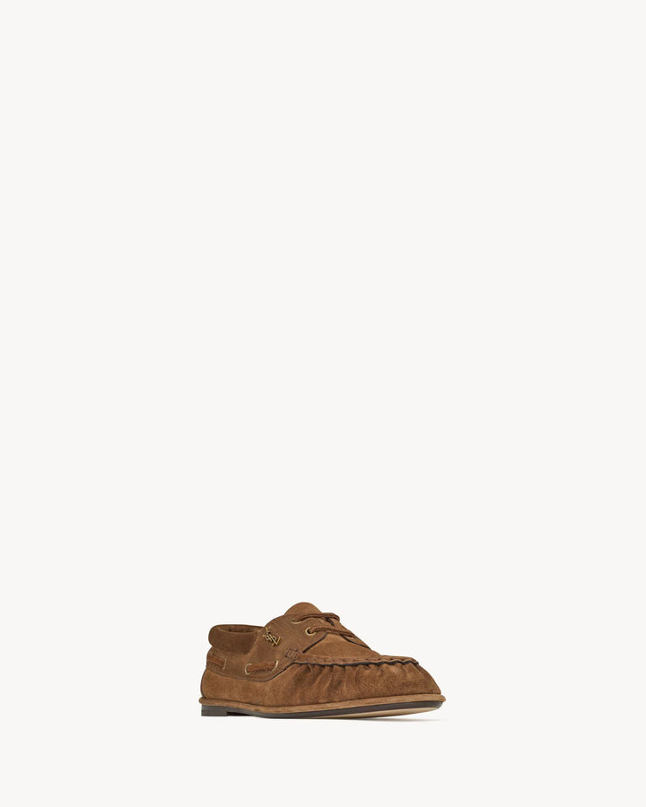 SAINT LAURENT - LE LOAFER bateau en suède